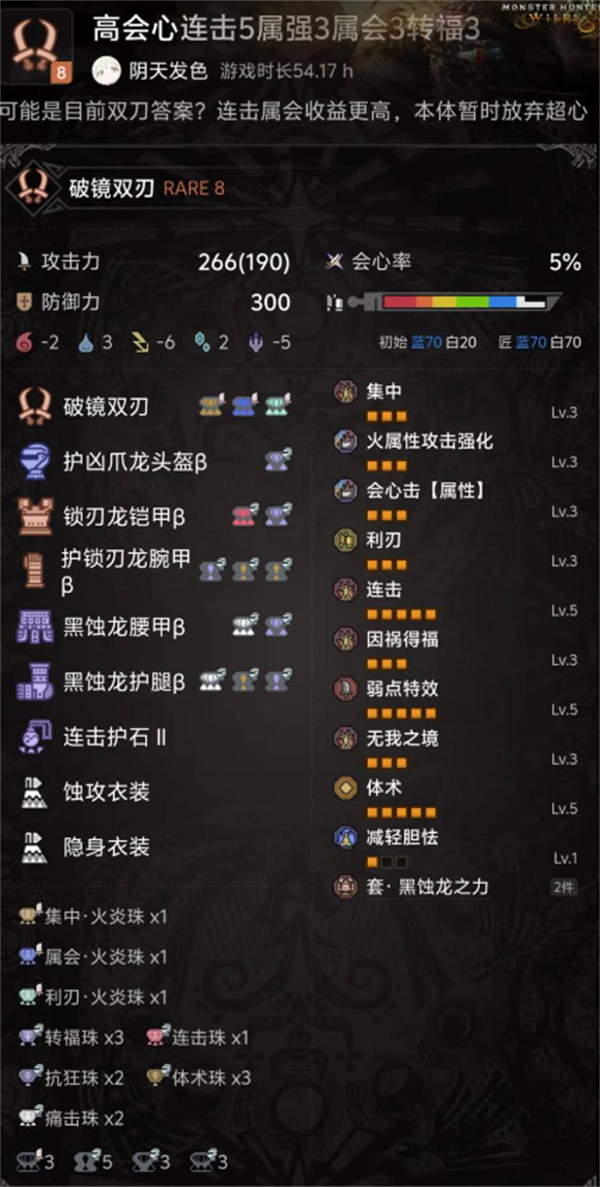 怪物猎人荒野双刀百会配搭配攻略图文一览2